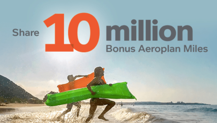Get your share of 10 Million Aeroplan Miles