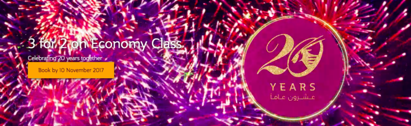 Qatar Airways – 3 for 2