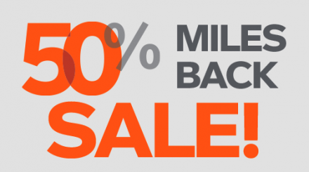 Aeroplan 50% miles back sale