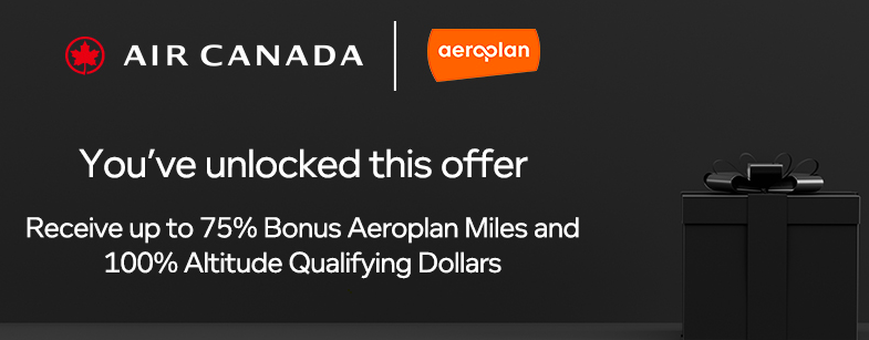 Aeroplan-Get up to 75% Bonus